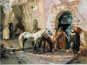 Arab or Arabic people and life. Orientalism oil paintings 155, unknow artist